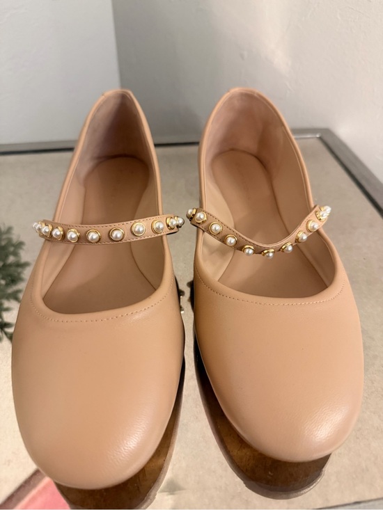 Stuart Weitzman Shoes - Stuart Weitzman Apri Pearl Ballet Flat Size 12